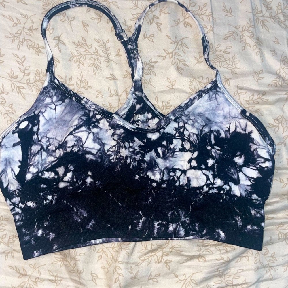 Tie dye sports bra